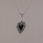 Gothic Skull Love Heart Necklace for Women Men Religious Crucifix Necklaces Punk Jewelry Gifts