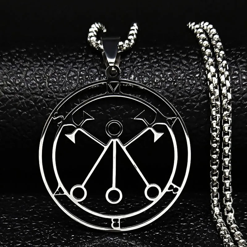 Sigil de Lucifer Baphomet Necklace — SS