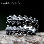 2022 NEW Men's 316L stainless steel rings Vintage Fashion Gothic Motorcycle Jewelry for teen gift free shipping