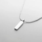 Men's stainless steel jewelry golden pendant Cuban chain necklace waterproof and non fading quality jewelry sold directly