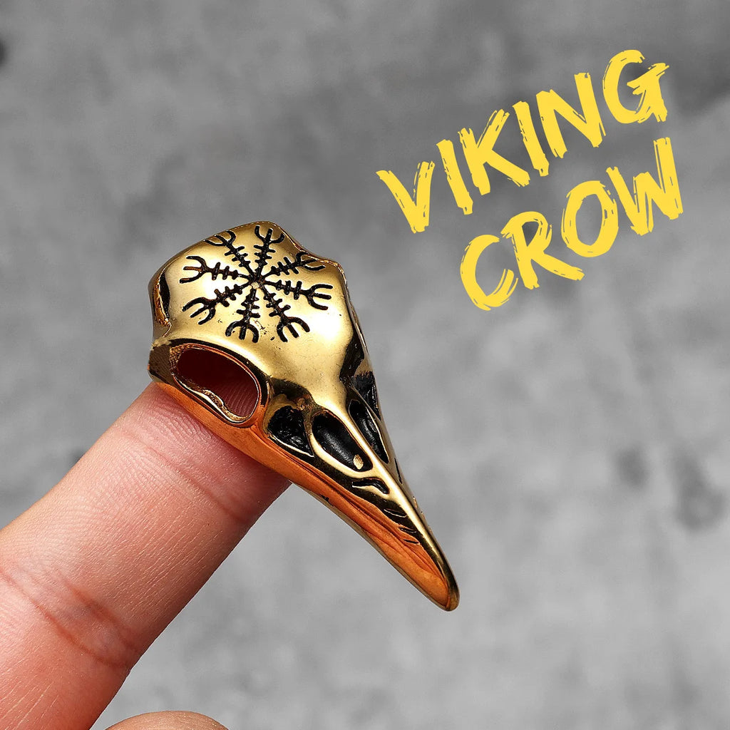 Viking Crow Simple Men Necklaces With Pendant Stainless Steel Jewelry For Male Women Punk Hip Hop Accessories Gifts Wholesale
