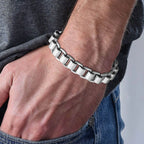 Heavy Bike Link Chain Bracelet — Stainless Steel