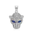 Vintage Stainless Steel Leopard Head Pendant Necklace Gothic Hip Hop Classic Animal Necklaces For Men Fashion Party Jewelry Gift