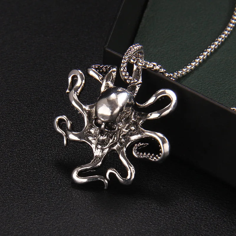 Skull Steel Pendant Octopus Europe America