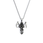 Skull Reaper Steel Pendant European American Versatile