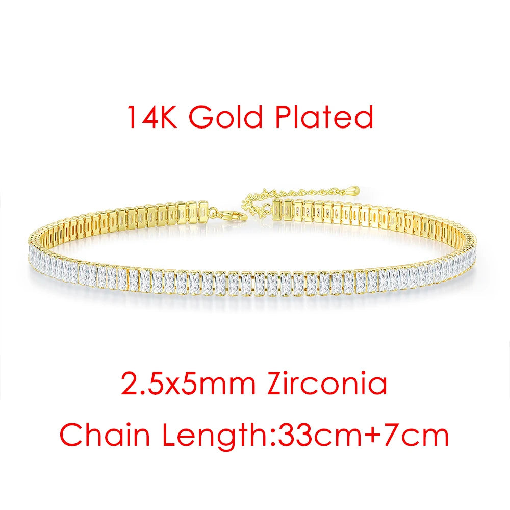 Iced Out Tennis Choker — Stainless Steel