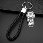 Key Silver Ring Gothic Dark Punk Dig Out Coffin
