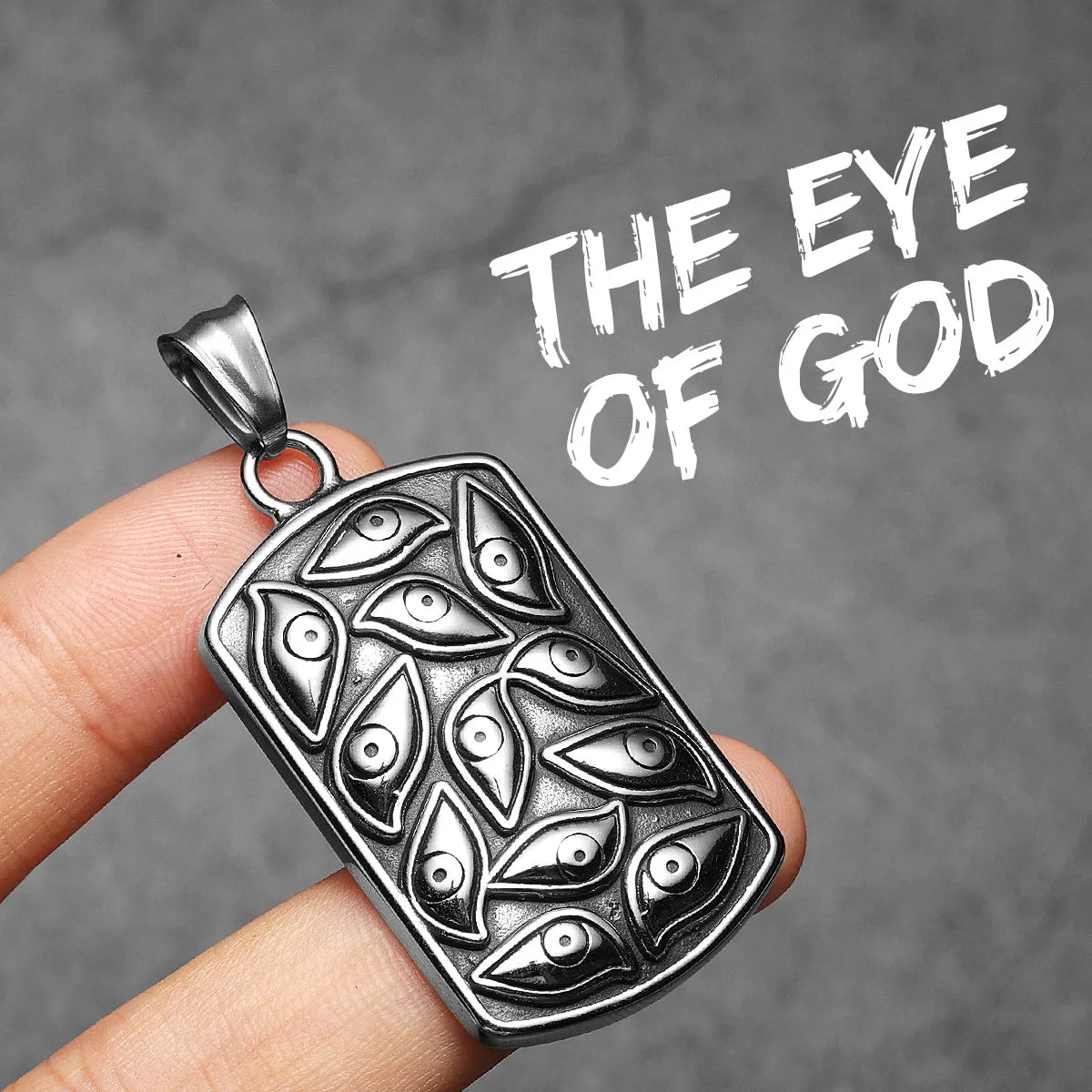 Eye of God Pendant Necklace — Stainless Steel