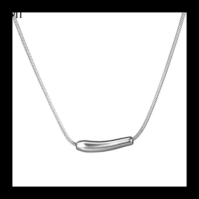 Snake Bone Necklace — Stainless Steel