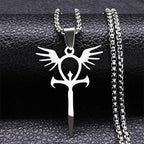 Egyptian Ankh Cross Necklace — Stainless Steel