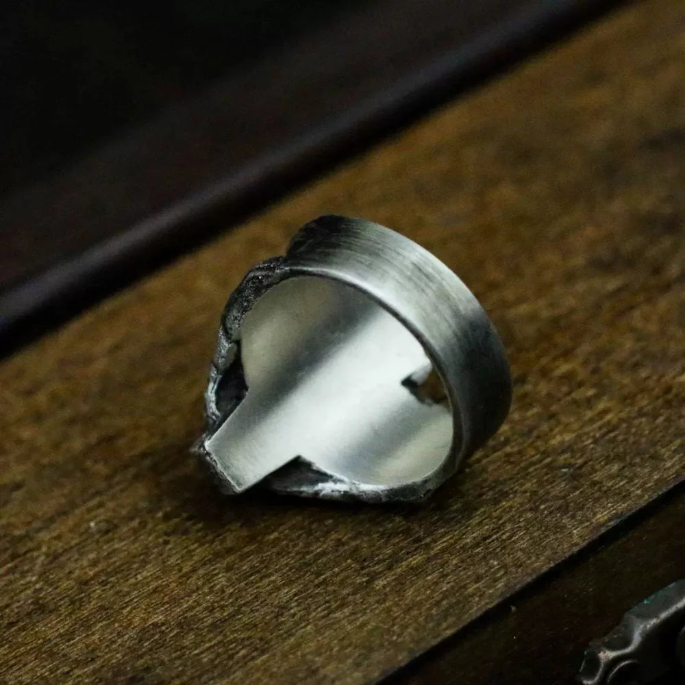 Classic Vintage Coffin Ghost Claw Vampire Devil Ring Men's Adjustable Size Open End Ring Goth Punk Hip Hop Jewelry