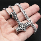 Thor Mjolnir Steel Pendant Vintage Vikings Hammer