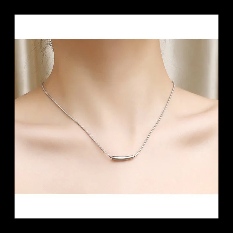 Snake Bone Necklace — Stainless Steel