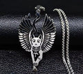 Egyptian Bastet Cat Pendant — Stainless