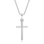 Fashion Gold Silver Crystal Christian Jesus Cross Pendant Necklaces Women New Clavicle Chain Necklace Collar Jewelry Gift