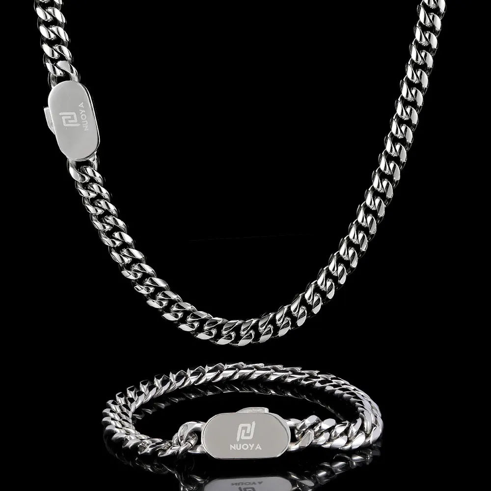 Stainless Steel Cuban Chain Necklace Miami