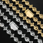 Tennis Bracelet Stainless Steel Round Cut Iced Out