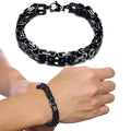 Byzantine Chain Bracelet 8mm — Stainless Steel