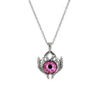Antique Evil Eye Pendant Necklace For Women Men Creative Punk Hollow Star Colorful Eyeball Connect Choker Chain Jewelry