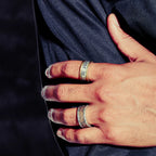 Anubis Symbol Obelisk Totem Ring for Men — Silver-Tone