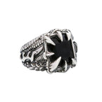 Dragon Claw Stone Ring — Stainless Steel
