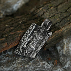 Viking Rune Valknut Pendant Necklace — Stainless Steel