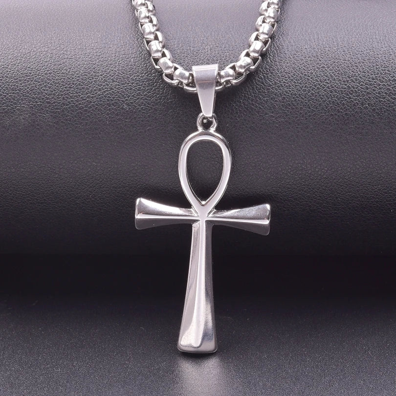 Long Chain Around Neck Necklaces For Women Men Accessories Stainless Steel Pendant Necklace Tree Of Life Charm Male Jewelry Gift