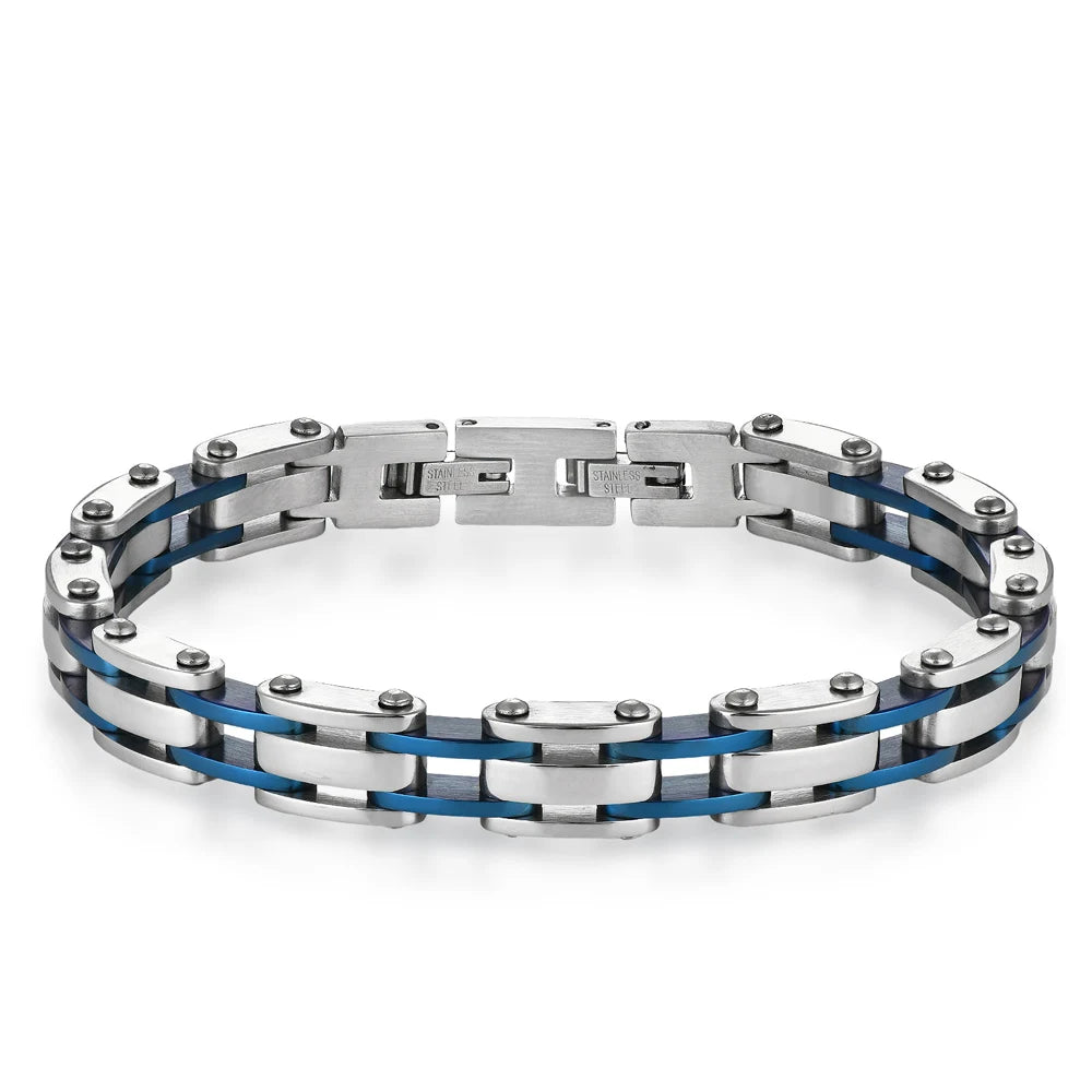 Classic 9MM Width Link Chain Bracelet for Man 316l Stainless Steel Men's Bracelets Jewelry Accessory Birthday Gifts for