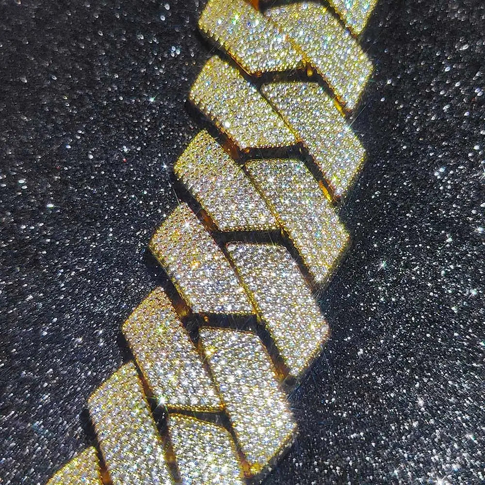 Iced Out Cuban Chain Stainless Steel 26MM 6-Row