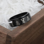Sigil of Lucifer Satan Seal Ring Gothic Stainless Steel Signet Finger Rings Biker Punk Silver Color Jewelry Festival Gift