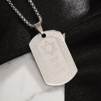 Trendy Mogan David Star Pendant High-Quality Alloy Israel Jewish Star of David Necklace for Men Jewelry