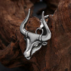 Bull Head Pendant — Stainless Steel