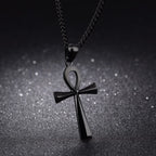 Punk Stiletto Cross Anime Accessories Judgement Chain Necklace Hunter X Hunter Pendant Men's Jewelry Gift for Boys Casual Style