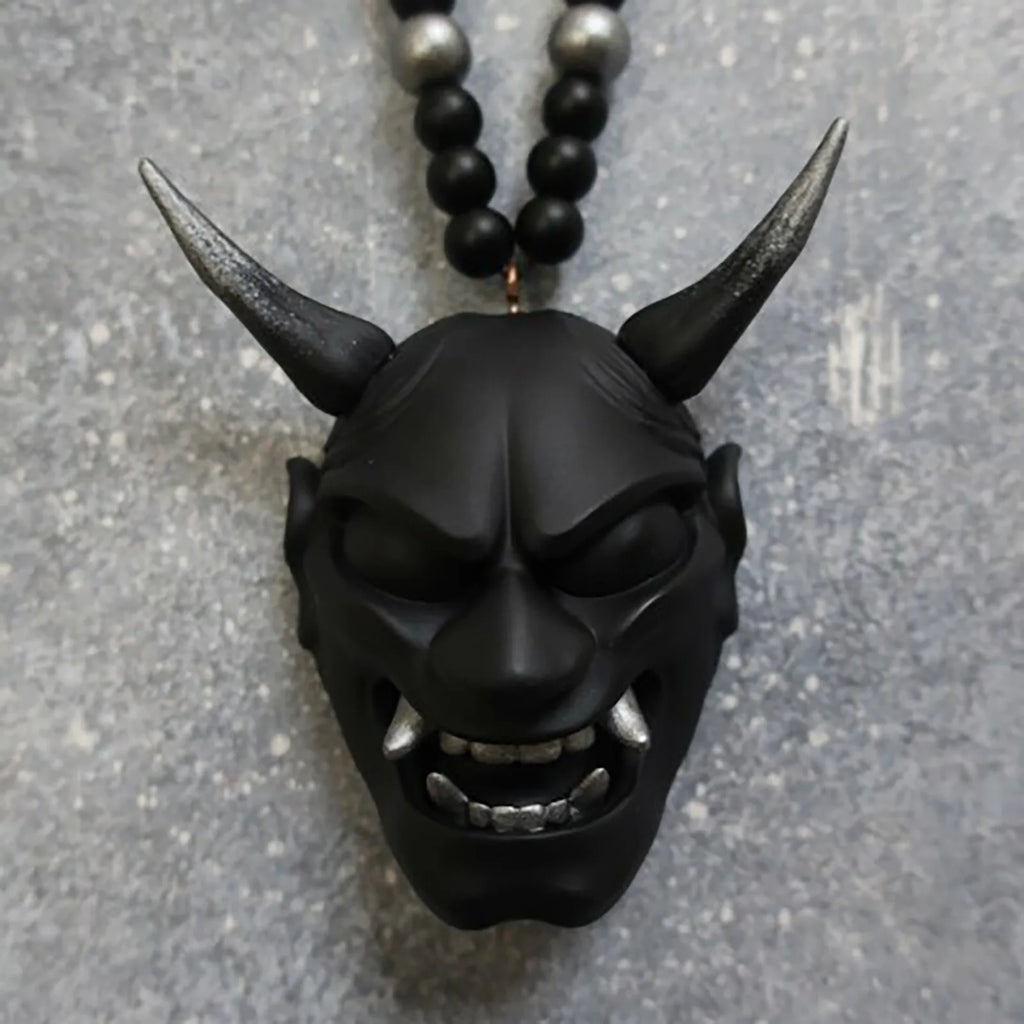 Samurai Kabuto Helmet Hannya Japanese Oni Car Rear View Mirror Charm Car accessories Rear View Mirror Pendant Car Decoration
