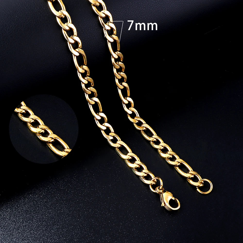 Vintage Cuban Chain Necklace — Gold