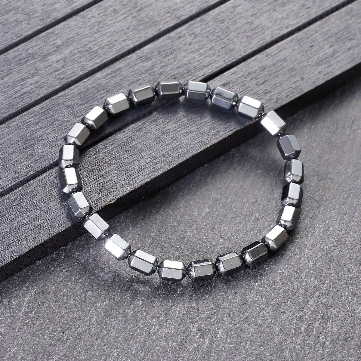 New Arrow Hematite Elastic Bracelet Men Jewelry Armband Heren Fashion Beaded Yoga Bracelet Women Bileklik