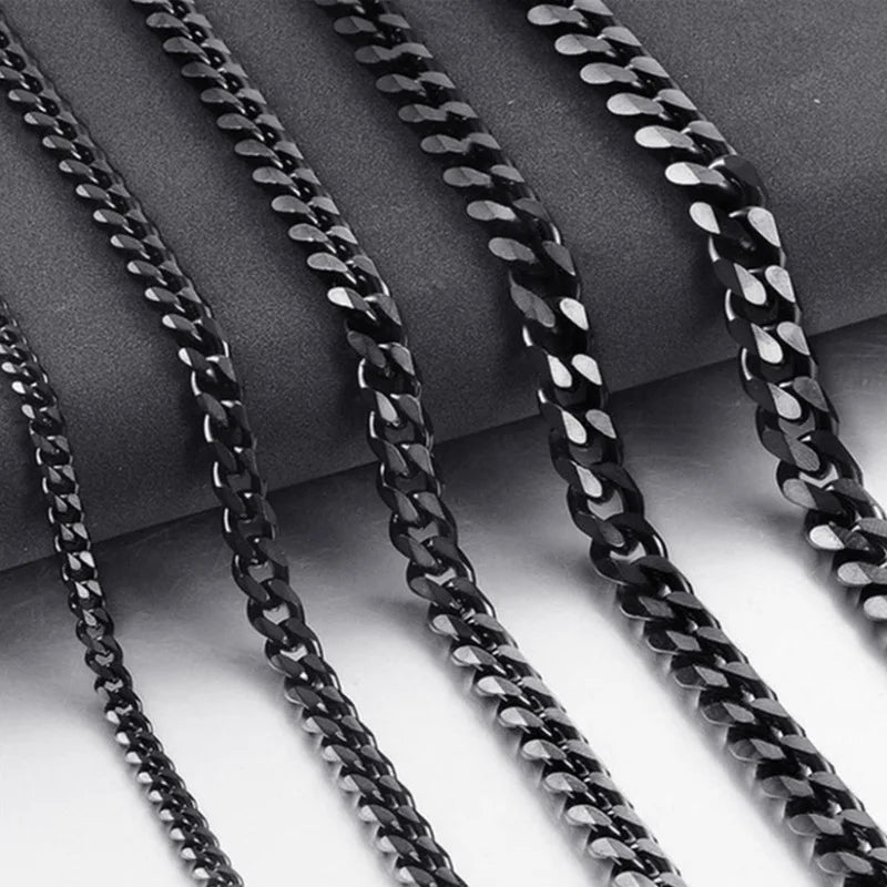Cuban Chain Necklace 3-9mm — Stainless