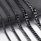 Cuban Chain Necklace 3-9mm — Stainless