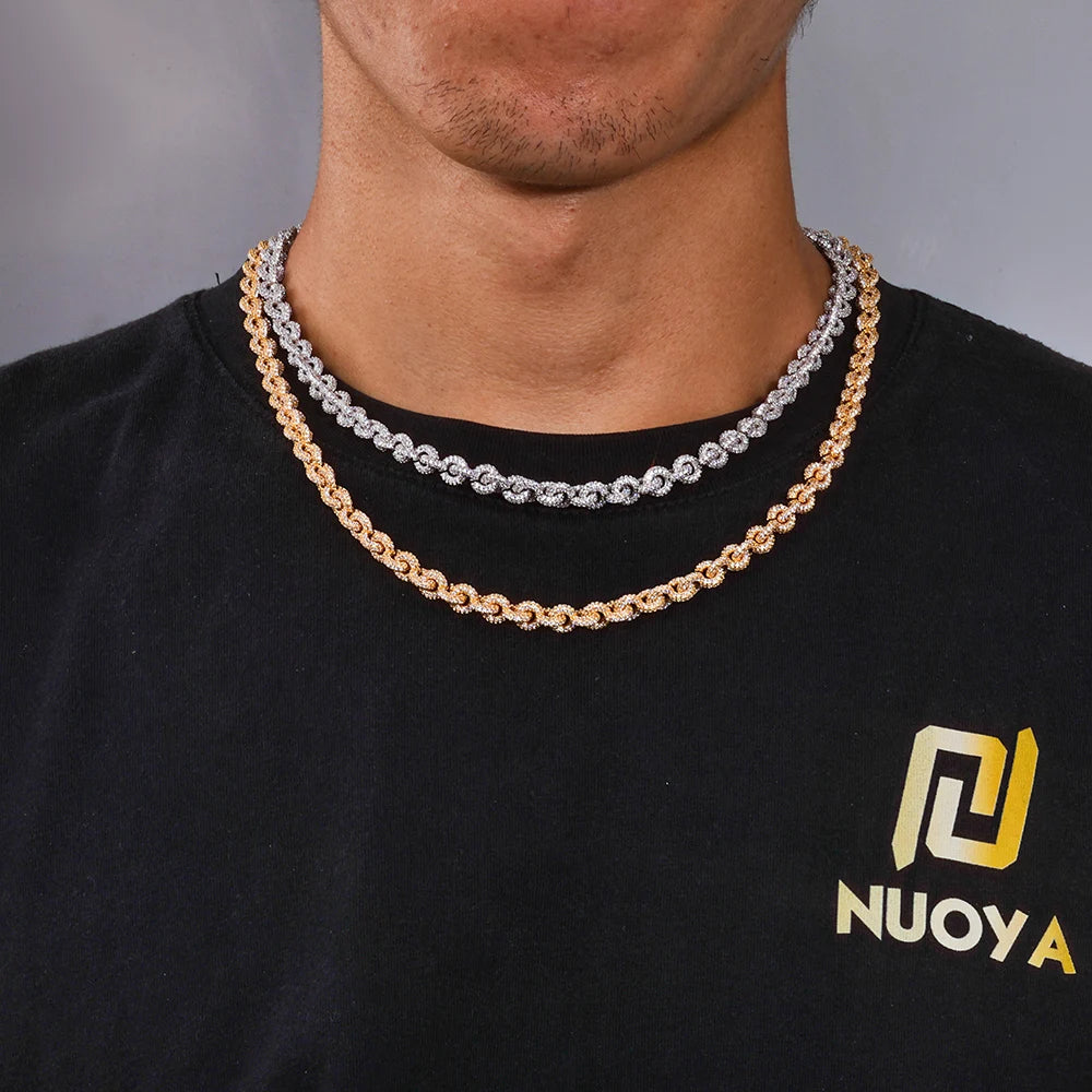 Iced Out Cuban Necklace Stainless Steel O-Chain