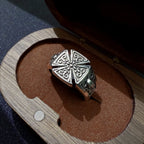 Croix de Guerre Rose Open Ring — Silver