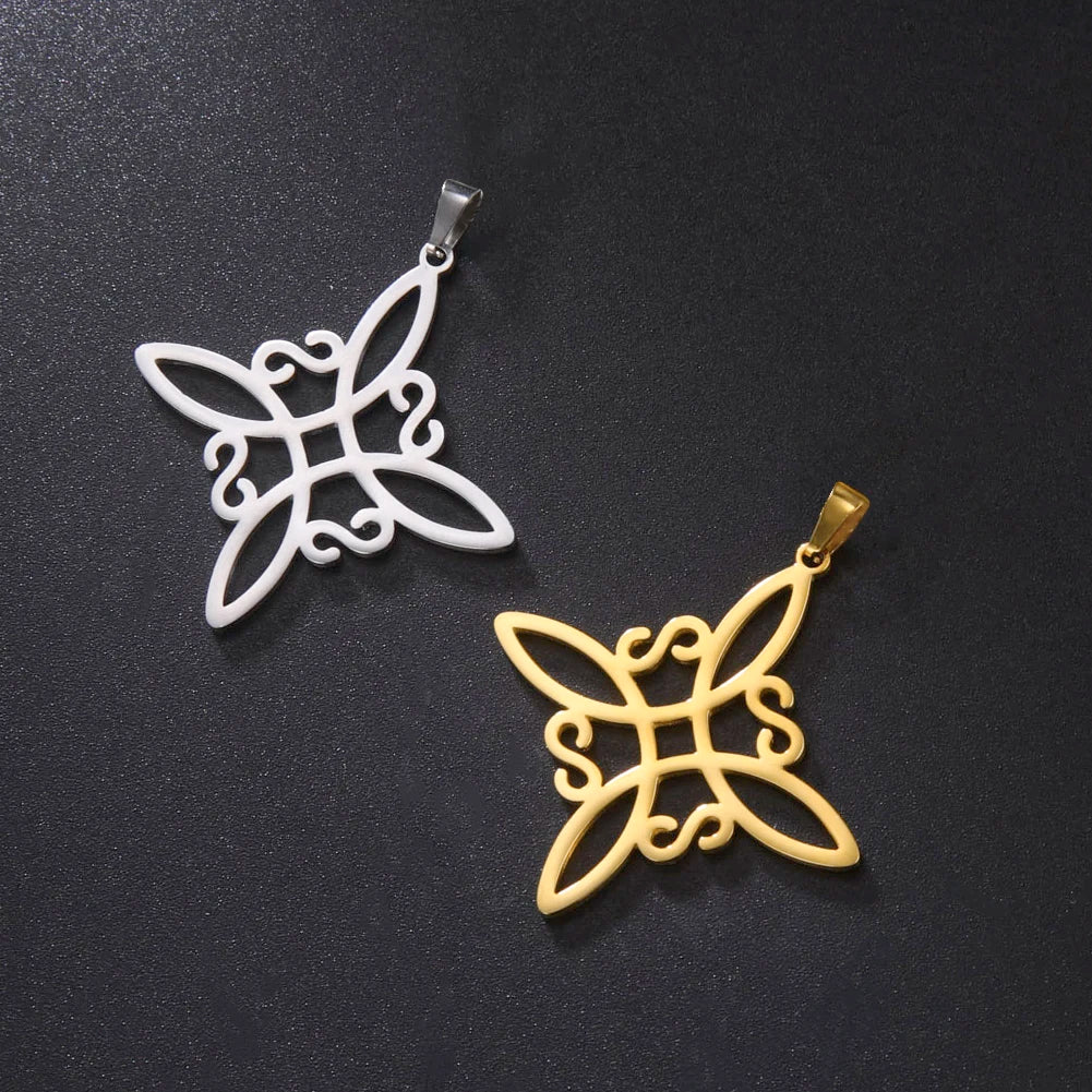 Celtic Stainless Steel Pendant Necklace
