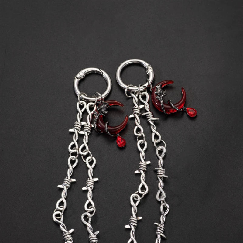 1Pcs Gothic Style Butterfly Moon Shoe Boot Pendants Suitable for Parties and Daily Wear Personalized DIY Chain