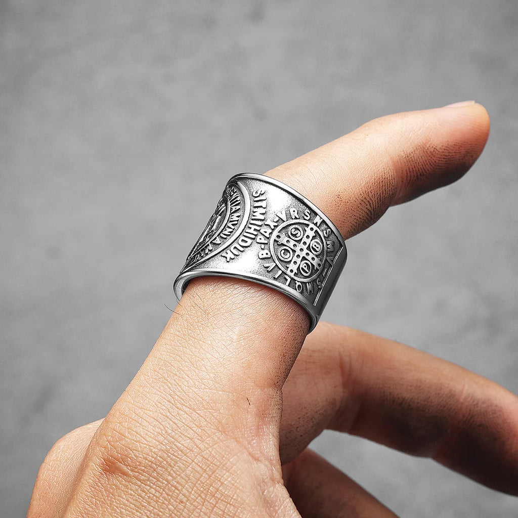 St. Benedict Ring — Stainless Steel
