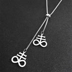 Leviathan Cross Pendant — Stainless Steel