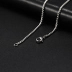 My Shape Basic Cuban Chain Necklaces for Men Chains Punk Figaro Box Curb Chain Chokers Lobster Clasp Fashion Male