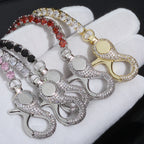 Tennis Chain Necklace Stainless Steel 5MM Colorful