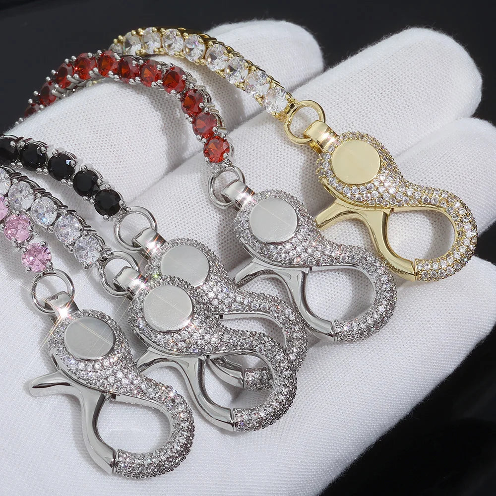Tennis Chain Necklace Stainless Steel 5MM Colorful