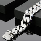 Hip Hop 25MM Width Cuban Chain Necklace for Men Heavy Solid Polished Stainless Steel Choker Chains For Man Jewellery