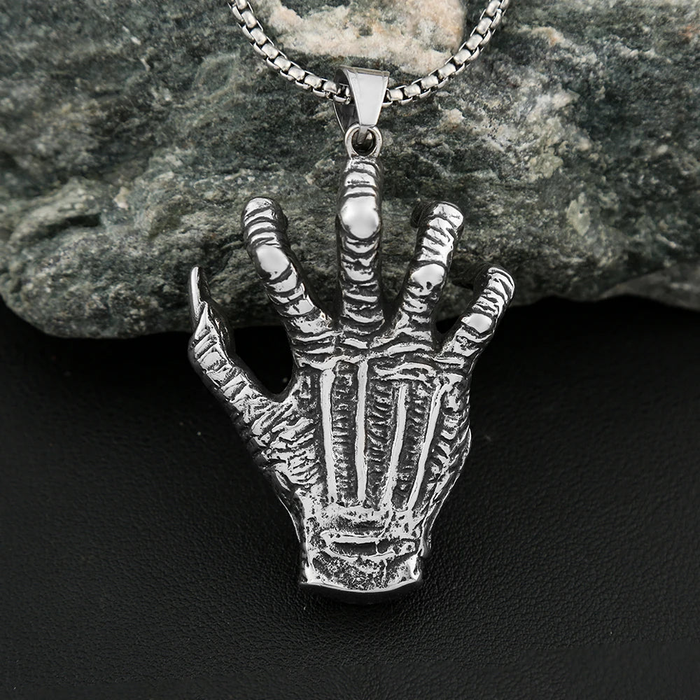 Demon Claw Pendant Necklace — Stainless Steel