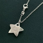 Silver-Tone Star Pendant Necklace